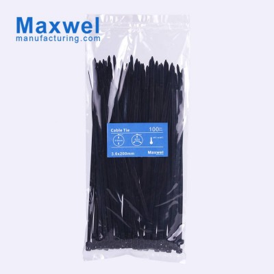 Self-locking Flexible Security Nylon 66 Plastic Cable Ties For Cable Management