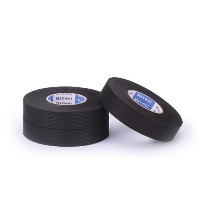 Adhesive black cloth fabric automotive wire harness tape