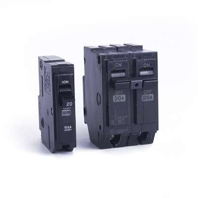 BH series CE approved 1 2 3 pole black electronic miniature circuit breaker